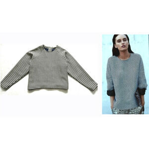 ROSEANNA Paris houndstooth net a porter cozy style jacket top $465 fr-34 / us-4